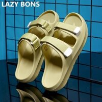 [Giảm giá hấp dẫn tại Đài Loan] Dép LAZY BONS có thể điều chỉnh Bước lên Shit Chống trượt Chống mùi Giày Sandal mặc bên ngoài Hộ gia đình Dày @ -