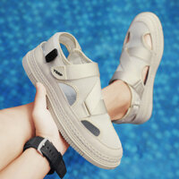 [Giảm giá hấp dẫn tại Đài Loan] Giày có lỗ điều trị giải phóng mặt bằng nam Phong cách mới Mùa hè Lái xe thể thao Giày sandal mũi đi biển Mặc ngoài Công dụng kép