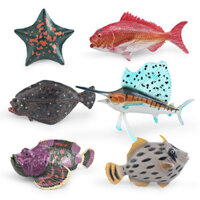 ★Giảm giá hấp dẫn trong thời gian có hạn★Mô Phỏng Động Vật Đại Dương Mô Hình Đá Cá Sao Biển Salvia Đỏ Snapper Flounder Swordfish Trang Trí Đồ Trang Trí Trẻ Em Quà Tặng