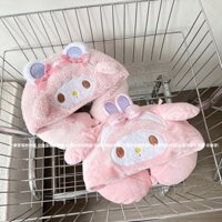 [Giảm Giá] Hoạt Hình Dễ Thương Giai Điệu Giai Điệu Cừu Có Mũ Trùm Đầu Gối Cổ Du Lịch Di Động Máy Bay Gối Cổ Tử Cung Gối Chữ U Quà Tặng Sinh Nhật Cho Bạn Bè