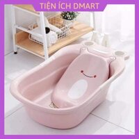 giảm giá hot chậu tắm cho bé , thau tắm hình ếch nhựa Việt Nhật có giá đỡ cho bé