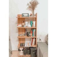 [Giảm giá] Kệ Sách Gỗ 5 Tầng - Kệ gỗ góc tường