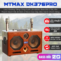 [Giảm Giá] Loa Karaoke Xách Tay Full Gỗ Mới Nhất 2024 - MTMAX DK 376Pro - Loa 3 Đường Tiếng Công Suất Lớn 600W