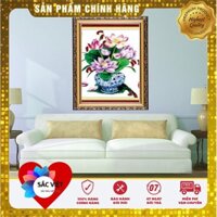 GIẢM GIÁ - MẪU TRANH THÊU HOA  DLH-YA379- Kích Thước: 53x65