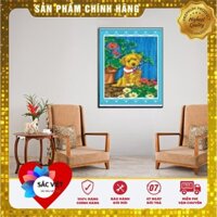 GIẢM GIÁ - MẪU TRANH THÊU HOA  DLH-A1162- Kích Thước: 41×54