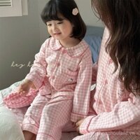 [Giảm giá mới] Bộ đồ ngủ Hello Kitty cho bé gái 2024, bộ đồ ngủ mới cho trẻ mới biết đi, bộ hai mảnh phong cách mùa thu