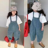 [Giảm giá mùa hè] Quần trẻ em cho bé gái, quần yếm cao cấp, phong cách xuân thu, quần thẳng, quần cà rốt, phong cách Hàn Quốc, quần jeans thời trang cho trẻ nhỏ, quần áo trẻ em Hàn Quốc đa năng và hợp thời trang