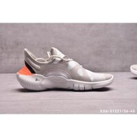 Giảm giá nike1188 Wyns Free RN 5.0 2019 nam nữ chạy bộ thể thao màu cam giày trắng