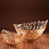 [Giảm giá nóng 30 ngày 1232 món] Đĩa trái cây lông vũ lớn cao cấp, đĩa trái cây thủy tinh pha lê, trang trí phòng khách sáng tạo, giỏ trái cây nổi bật trên mạng UAPH