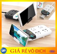 [GIẢM GIÁ] Ổ cắm điện đa năng thông minh đầu mèo 6 đầu cắm 3 đầu usb dây dài đèn giá đỡ điên thoai ko khoan tường - ổ điện O CAM DIEN DAU MEO