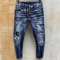 GIẢM GIÁ Quần Jean Nam Chất Bò DR006RT Ống Côn Phối Rách Cá Tính Trẻ Trung ( Siêu Rẻ)