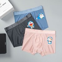 [Giảm Giá] Quần Lót Doremon Nam Hoạt Hình Dễ Thương Bé Trai Băng Lụa Icy Cotton Nguyên Chất Đáy Màu Hồng Tinkerbell Mèo Quần Short Nam Mỏng Văn Phòng Sinh Viên Nội Thất Nhà