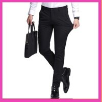 [Giảm Giá] Quần Tây Nam Đen Dáng Ôm Body Co Giãn (Bao Đổi Trả Nếu Không Vừa Ý) Chất Lượng