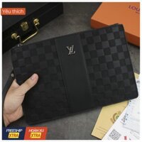 ⚡GIẢM GIÁ SHOCK⚡ Túi clutch dẹt full box Lv02