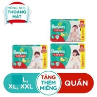 [GIẢM GIÁ SỐC] Bỉm quần Pampers  XL 48+4, XXL28+3 (tặng miếng dùng thử)