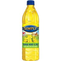 [GIẢM GIÁ SỐC] Dầu ăn cao cấp Dầu ăn Simply hạt cải 1L - sản phẩm được người Việt tin dùng