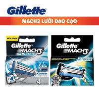 [GIẢM GIÁ SỐC] [HÀ NỘI] Lưỡi dao Gillette Mach3 vỉ 4 lưỡi