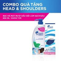 [GIẢM GIÁ SỐC] [HN] Dầu gội Head & Shoulders Bạc Hà 850ml Tặng khăn tắm cao cấp