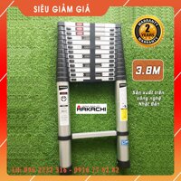 [Giảm Giá SỐC] Thang nhôm rút đơn 3M8 HAKACHI HT-380CP - Hàng cao cấp công nghệ Nhật Bản - Giá Tốt