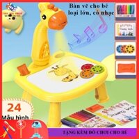 [Giảm Giá Sock] Bàn vẽ Cho Bé, Bàn Vẽ Thông Minh Chiếu Tranh, Loại Lớn Có Nhạc Bé Học Vẽ Vui Chơi Thư Giãn, BH 6 tháng