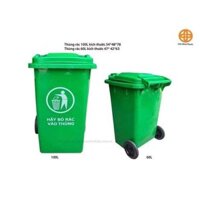 *GIẢM GIÁ SỐC*Thùng rác nhựa công cộng đủ size, Thùng rác nhựa HDPE 120L có bánh xe