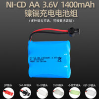Giảm giá tại nhà máy, bộ pin niken-cadmium 3.6V 1400mAh, phụ kiện đồ chơi điện điều khiển từ xa, pin sạc AA5 có sẵn