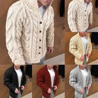 [Giảm giá thanh lý] Áo len Cardigan dệt kim ấm áp mùa đông cho nam Áo khoác dài tay Áo khoác ngoài
