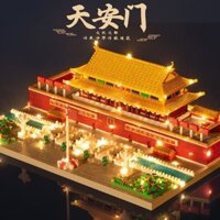 Giảm giá tuyệt vời ~ Tương thích với Lego Bắc Kinh Khối xây dựng Thiên An Môn Người lớn Độ khó cao Lắp ráp tòa nhà lớn lớn E20240708