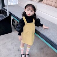 [Giảm giá] váy yếm kaki co giãn xuất hàn cho bé gái 10-22kg