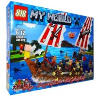 [GIẢM GIÁ]Bộ Lego Ghép Hình MineCraft My World Tàu Hải Tặc. Có 386 chi tiết. Lego Ninjago Lắp Ráp Đồ Chơi Cho Bé