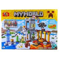 [GIẢM GIÁ]Bộ Lego Xếp hình Minecraft My World. Gồm Có 282 Chi Tiết. Lego My World Minecraft Lắp Ráp Cho Bé.