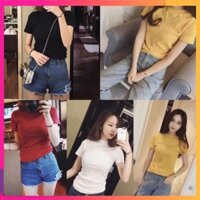 [Giảm mạnh] Áo Body Tay Lửng Cổ Tròn ( Kèm ảnh thật )