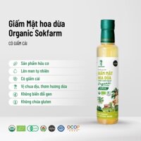 Giấm mật hoa dừa hữu cơ Sokfarm chứa giấm cái tự nhiên giúp cải thiện hệ tiêu hóa, thanh lọc cơ thể