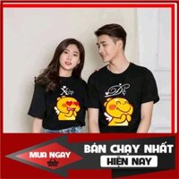 [GIẢM SỐC] - áo thun đôi áo cặp in đệ xếp màu đen ý nghĩa vải đẹp hình in sắc nét [SALE HOT]