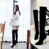 giảm sốc [Mã 20%: WS2005 ] GIÀY CAO GÓT TRÊN 7P BIGTREE BOOT TỚI GỐI 8663-5
