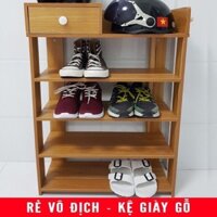 💥Giảm sốc💥Kệ Giày Gỗ 5 Tầng Lắp Ghép Tiện Ích