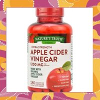 Giấm táo Apple Cider Vinegar 180 viên 1200MG-BI/Tg/nM/hn/hy/MA/sh/ph/tv/nn