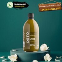 Giấm Táo Chanh Trà Xanh Hữu Cơ Có Giấm Cái Milan ANDREA MILANO Organic Apple Cider Vinegar 500ml