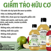 Giấm táo hữu cơ Barnes Naturals Organic Apple Cider Vinegar (with mother/ honey)