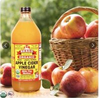 Giấm táo hữu cơ Bragg Apple Cider Vinegar 473ml (hàng Mỹ)