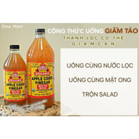 GIẤM TÁO HỮU CƠ BRAGG APPLE CIDER VINEGAR - KIỂM SOÁT CÂN NẶNG - MÈO BEAUTY