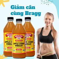 Giấm táo hữu cơ Bragg giảm cân, giảm mỡ bụng/ Hàng nhập khẩu chính ngạch Mỹ/ Chai 473ml và 946ml/có dấm mẹ