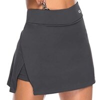 Giản dị lỏng Yoga đoạn cơ bản quần áo mùa hè | Màu Rắn giả hai mảnh đáy váy ngắn