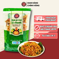 [GIAN HÀNG CHÍNH HÃNG] Khô Gà Cay Lá Chanh Ngon Giòn Túi 250G