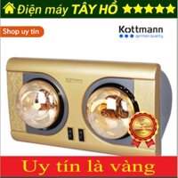 [GIAN HÀNG UY TÍN] [HÀNG CHÍNH HÃNG] Đèn sưởi 2 bóng treo tường KOTTMANN – K2B-NV