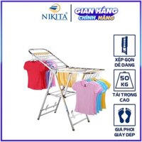 Giàn phơi đồ thông minh  đa năng, Giàn phơi để sàn Inox gấp gọn, Chính hãng NIKITA nhiều mẫu mã lựa chọn - GP818A