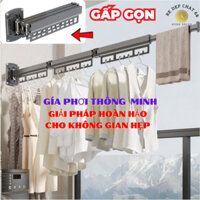 Giàn phơi gắn tường, Giàn phơi đồ thông minh, Giá phơi quần áo gấp gọn, Giàn phơi đồ gấp gọn