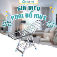 Giàn phơi quần áo Buna chữ A inox cao cấp, Giàn Phơi Đồ Chữ A Gấp Gọn Thông Minh