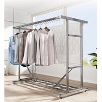 Giàn phơi quần áo CAO CẤP chịu lực 300kg phơi từ 50 bộ quần áo chất liệu inox 304 cứng cáp phơi chăn ga gối đệm