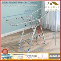 Giàn Phơi Quần Áo cao cấp 3Tầng Tại Sàn Di Chuyển Được SunHome Inox - có thể xếp gọn 👖👖